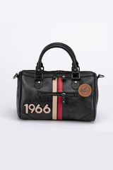 Sac à Main en cuir 24H Le Mans Courcelles 24h 1966 noir Femme