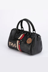 Sac à Main en cuir 24H Le Mans Courcelles 24h 1966 noir Femme