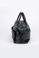 Sac de voyage en cuir Steve McQueen x Le Mans Fifty Five 48h bleu marine