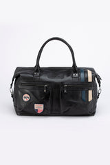 Sac de voyage en cuir Steve McQueen x Le Mans Seattle 6 48h noir