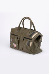 Sac de voyage en cuir Steve McQueen x Le Mans Seattle 6 48h kaki