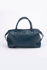 Sac de voyage en cuir Steve McQueen x Le Mans Seattle 6 48h bleu royal