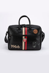 Sacoche en cuir 24H Le Mans 1966 Raoul 6 noir Homme