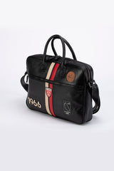 Sacoche en cuir 24H Le Mans 1966 Raoul 6 noir Homme