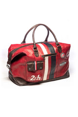Sac de voyage en cuir 24H Le Mans Bag WE 72h rouge Homme
