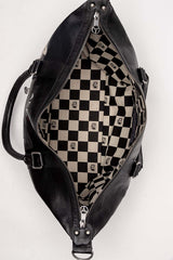 Alpine A110 48h leather travel bag black