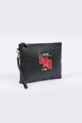 Pochette en cuir Steve McQueen Abratte noir Homme