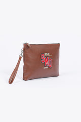 Steve McQueen Abratte brown tortoise leather pouch for men