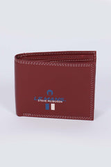 Steve McQueen Andy dark red leather wallet for men