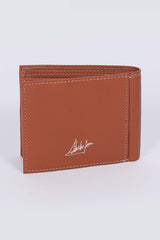 Portefeuille en cuir Steve McQueen Andy havane Homme