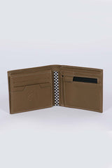 Men's light khaki Steve McQueen Andy leather wallet