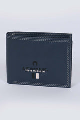 Steve McQueen Andy royal blue leather wallet for men