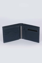 Steve McQueen Andy royal blue leather wallet for men