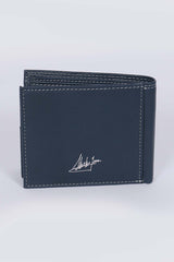 Steve McQueen Andy royal blue leather wallet for men