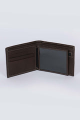 Steve McQueen Andy dark brown leather wallet for men