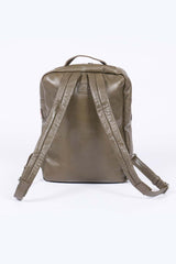 Steve McQueen Aurac leather backpack in light khaki Men