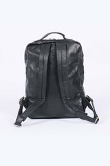 Steve McQueen Aurac black leather backpack for men