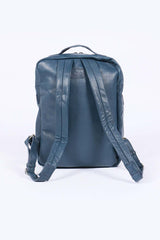 Steve McQueen Aurac leather backpack royal blue Men