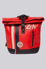 Leather backpack 24H Le Mans Backpack shiny red Men