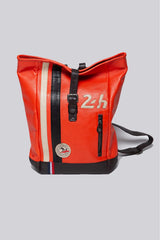 Leather backpack 24H Le Mans Backpack orange Man