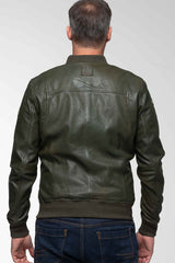Steve McQueen Burt leather jacket dark khaki Men
