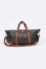 Sac de voyage en cuir Royal Air Force Bader 72H marron foncé Homme