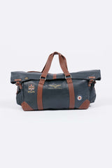 Royal Air Force Bader 72H leather travel bag navy blue Men