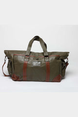 Royal Air Force Bader 72H Dark Khaki Leather Travel Bag