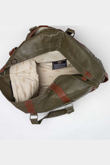Royal Air Force Bader 72H Dark Khaki Leather Travel Bag