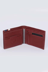 Men's dark red 24H Le Mans Bignan leather wallet