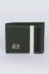 Leather wallet 24H Le Mans Bignan green Men