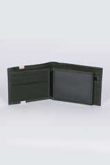 Leather wallet 24H Le Mans Bignan green Men