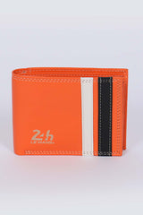 Leather wallet 24H Le Mans Bignan orange Man