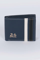 Leather wallet 24H Le Mans Bignan royal blue Men