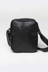 Michel Vaillant Bob Reporter Black Leather Bag for Men