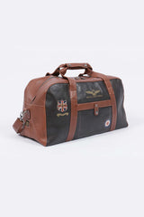 Royal Air Force Bristol 48h leather travel bag dark brown Man