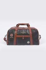 Royal Air Force Bristol 48h leather travel bag dark brown Man