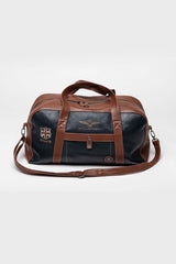 Sac de voyage en cuir Royal Air Force Bristol 48h bleu marine Homme