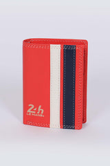 Leather wallet 24h Le Mans Chenard shiny red Men
