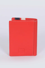 Leather wallet 24h Le Mans Chenard shiny red Men