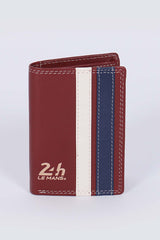 Leather wallet 24h Le Mans Chenard dark red Man