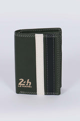 Leather wallet 24h Le Mans Chenard green Men