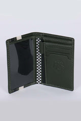 Leather wallet 24h Le Mans Chenard green Men