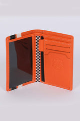 Leather wallet 24h Le Mans Chenard orange Man