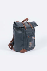 Navy Blue Royal Air Force Cheshire Leather Backpack for Men