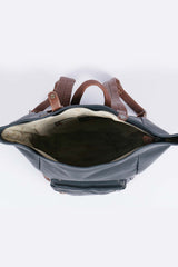 Navy Blue Royal Air Force Cheshire Leather Backpack for Men