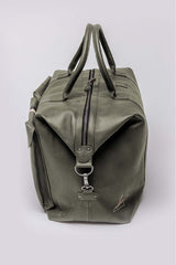 Steve McQueen Dean Week 72h leather travel bag dark khaki Men