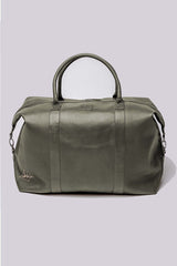 Steve McQueen Nolan Week 48h leather travel bag dark khaki Men