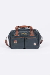 Royal Air Force Dahl Navy Leather Travel Bag Men