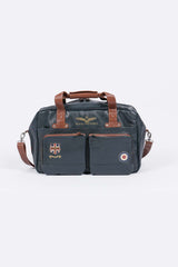 Royal Air Force Dahl Navy Blue Leather Travel Bag